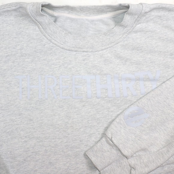 lululemon athletica Other - Lululemon Threethirty Sweatshirt Heathered Grey Graphic Crewneck Pullover READ